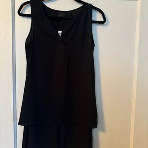 Worthington blouse new with tag
Black sheer tunic top 
High low style